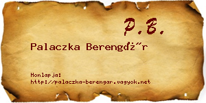 Palaczka Berengár névjegykártya